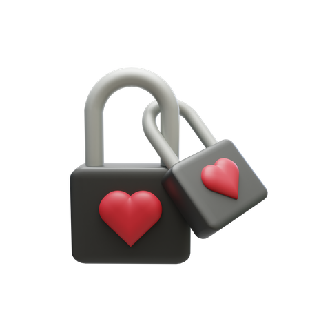 Serrure d'amour  3D Icon