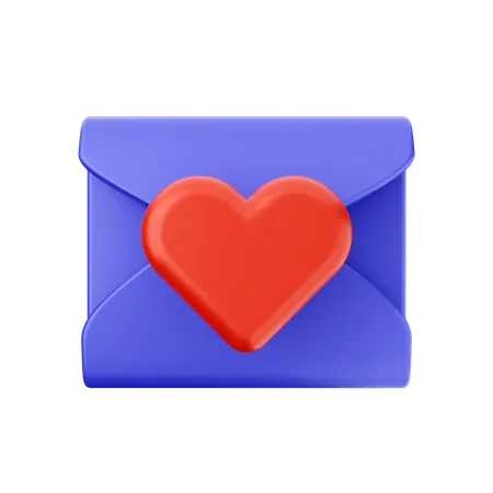 Courrier d'amour  3D Icon