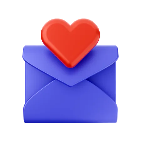 Courrier d'amour  3D Icon