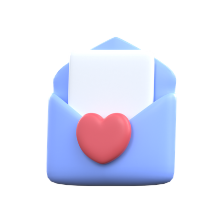 Courrier d'amour  3D Icon