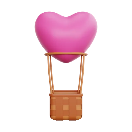 Aimer la montgolfière  3D Icon