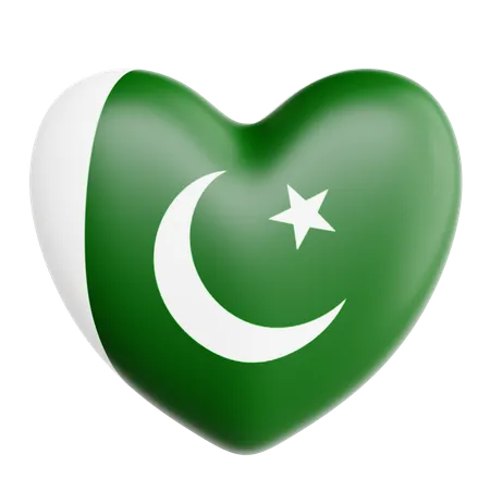 J'aime le pakistan  3D Icon