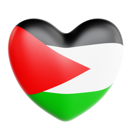 J'aime la Palestine  3D Icon