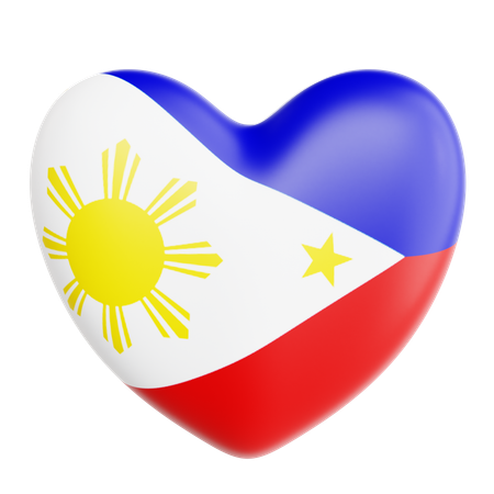 J'aime les philippines  3D Icon