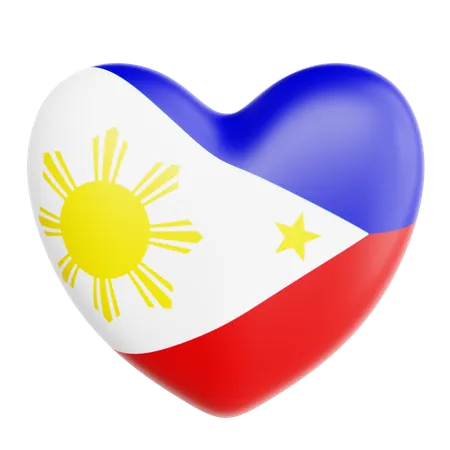 J'aime les philippines  3D Icon