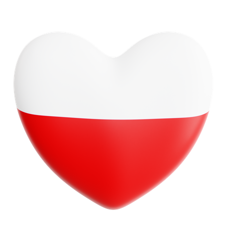 J'aime la pologne  3D Icon