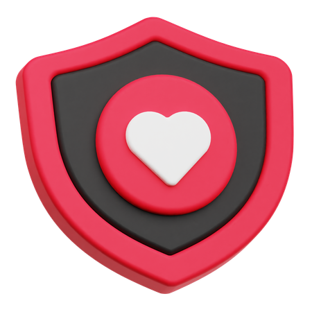 Amour sécurisé  3D Icon