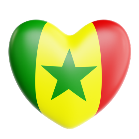 J'aime le sénégal  3D Icon