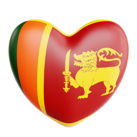 J'aime le Sri Lanka  3D Icon