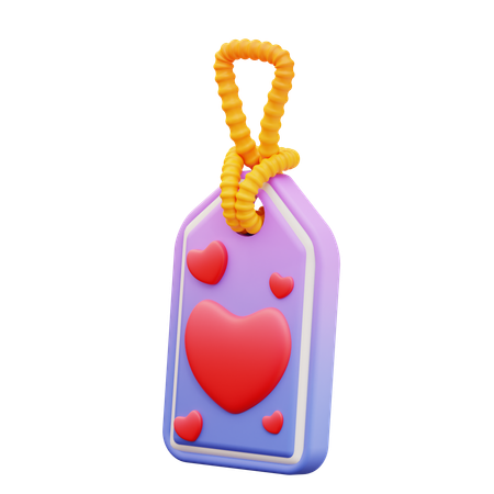 Étiquette d'amour  3D Icon