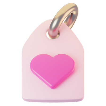 Étiquette d'amour  3D Icon