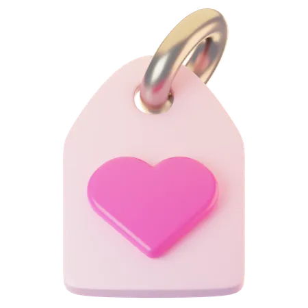 Étiquette d'amour  3D Icon