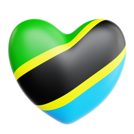 J'aime la Tanzanie  3D Icon