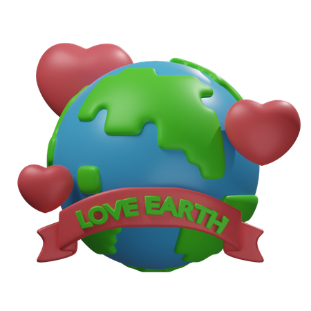 Aimer la terre  3D Icon