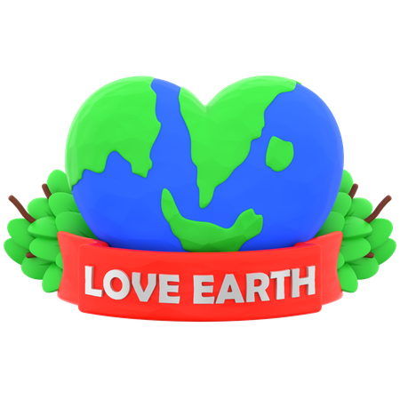 Aimer la terre  3D Icon