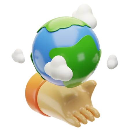 Aimer la terre  3D Icon