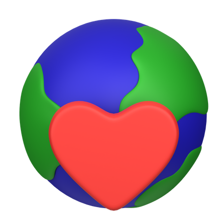 Aimer la terre  3D Icon