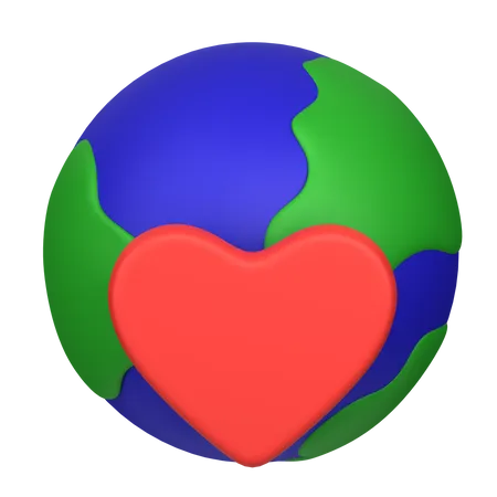 Aimer la terre  3D Icon