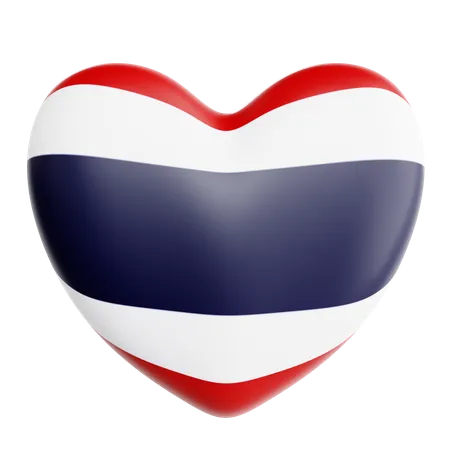 J'aime la thaïlande  3D Icon