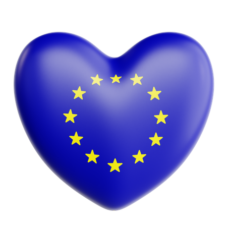 Aimer l'union européenne  3D Icon