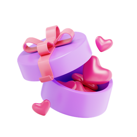 Cadeau de Saint-Valentin d'amour  3D Icon