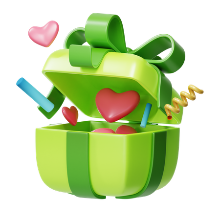 Cadeau de Saint-Valentin d'amour  3D Icon