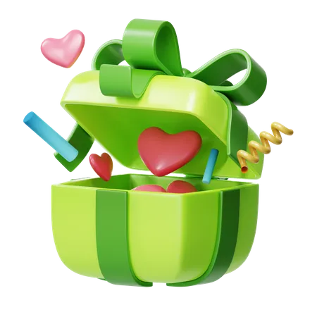 Cadeau de Saint-Valentin d'amour  3D Icon