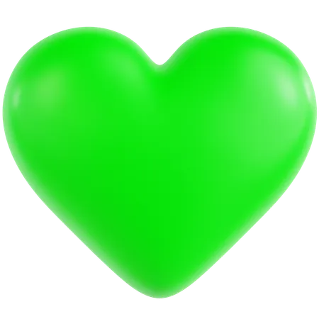 Amour vert  3D Icon