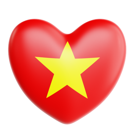 J'aime le vietnam  3D Icon