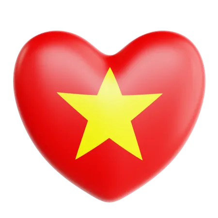 J'aime le vietnam  3D Icon