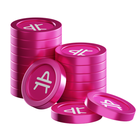 Amp Coin Stacks  3D Icon