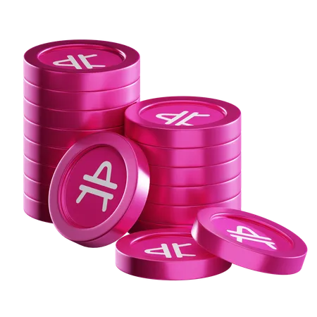 Amp Coin Stacks  3D Icon