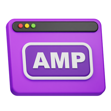 Amp Website  3D Icon