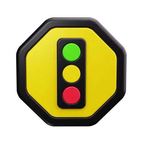 Verkehrszeichen  3D Icon