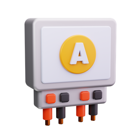 Amperemeter  3D Icon