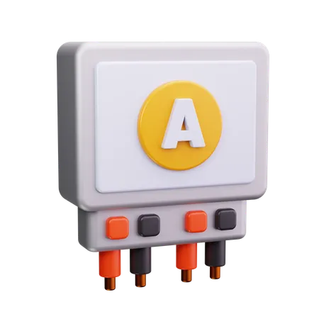 Amperímetro  3D Icon