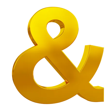 Ampersand  3D Icon