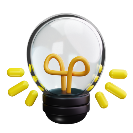 Ampoule  3D Icon