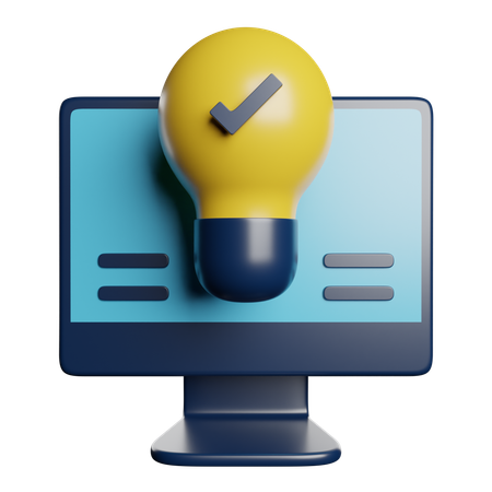 Ampoule  3D Icon