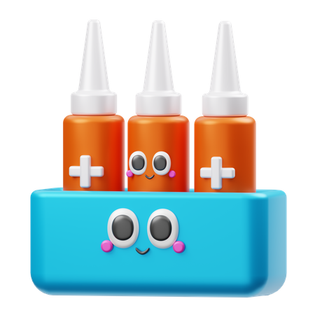 Ampoule  3D Icon