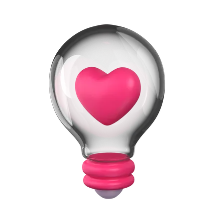 Ampoule d'amour  3D Icon