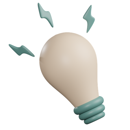 Idée d'ampoule  3D Icon