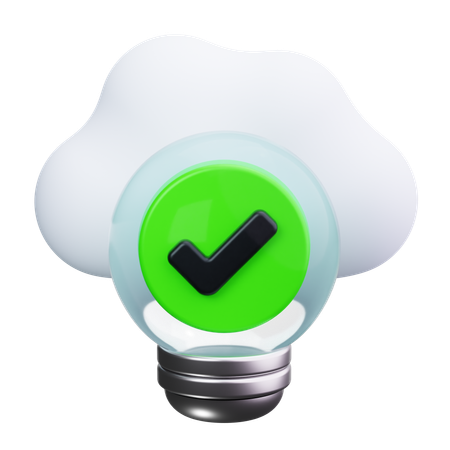 Nuage d'ampoule  3D Icon