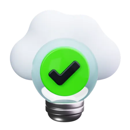 Nuage d'ampoule  3D Icon