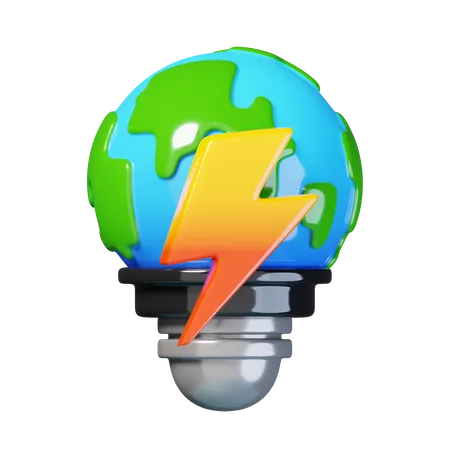 Ampoule de terre  3D Icon