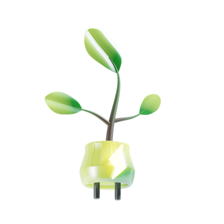 Ampoule verte  3D Icon