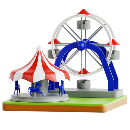 Amusement Park  3D Icon