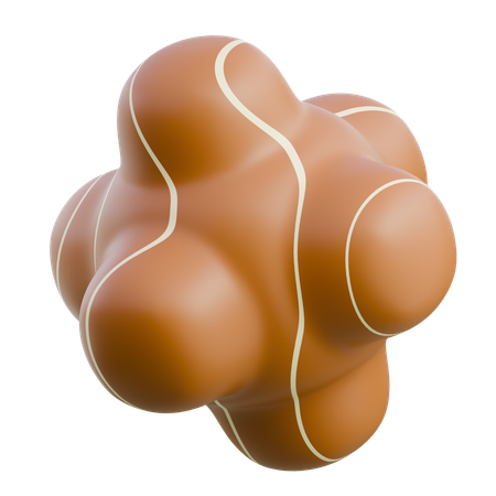 An Omicron Variant Virus  3D Icon