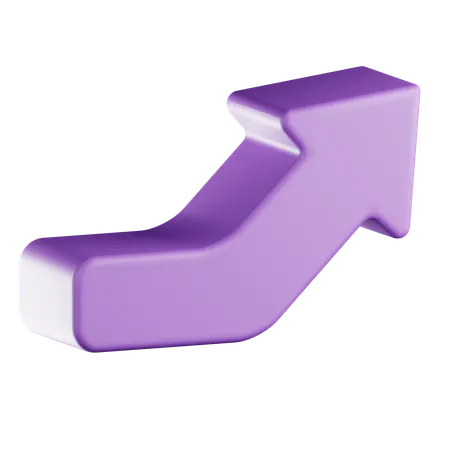 An Upward Arrow  3D Icon