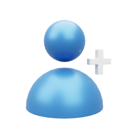 Añadir amigo  3D Icon